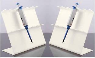 Apex Labs 2 Pcs Micro Pipette Stand Hold up to 6 Pipettors (Doesn't Include Pipettors) Polyethylene Test Tube Rack