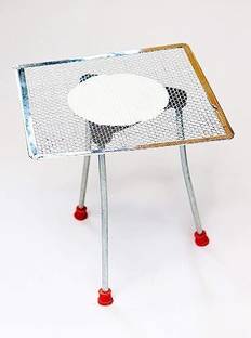 wkm Tripod Iron Stand Bunsen Burner Support Stand with Wire Gauge | Laboratory Tripod Stand