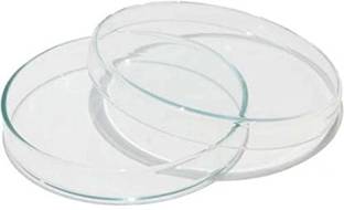 Kambojtraders D&A Borosilicate Glass Petri Dish 75mm Pack of 2 | Laboratory Watch Glass