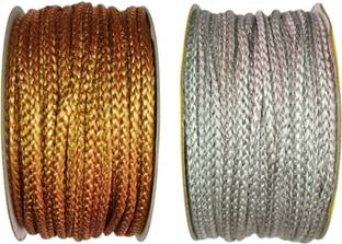 Clezaro Golden And Silver Dori Combo For Blouse | Dori For Latkan | Each 15 meter (A20) Lace Reel