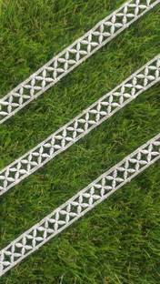 AKSHALI P=36 White Lace Border for Saree,Dress,Kurtis,Dupatta,Craft,Suit (9 Mtr) Lace Reel