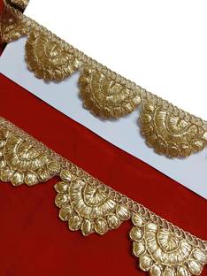 Balar Water Gold color zeri Cutwork Lace for Sarees Border Dress Lehenga Dupatta choli Palazzo Anarkali kurti craft etc 9 mtr Lace Reel