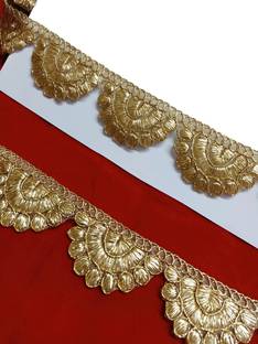 Balar Water Gold color zeri Cutwork Lace for Sarees Border Dress Lehenga Dupatta choli Palazzo Anarkali kurti craft etc 9 mtr Lace Reel