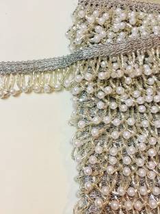 Eerafashionicing Golden Sequence lace 9 Meter for Dresses, Crafts, Home Decor Golden Sequence lace 9 Meter for Dresses, Crafts, Home Decor Lace Reel