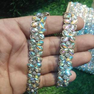 DIVARA DIVARARainbow lace(pack of 5mtr) DIVARARainbow lace (5Meter) used in saree and many more purpose. Lace Reel