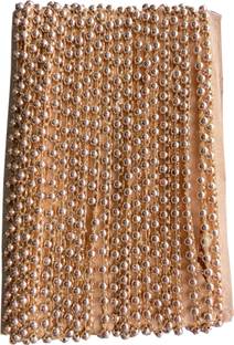uniquemart Golden Shiny Moti Lace for Dupatta, Craft & Decoration , Blouse, Saree, Plazo (Golden/18Mtr) Lace Reel