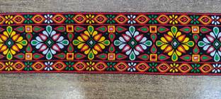 Varni Lace Border 3inch Broad (75MM) & 9Mtr Length Multicolor lace For saree. Lace Reel