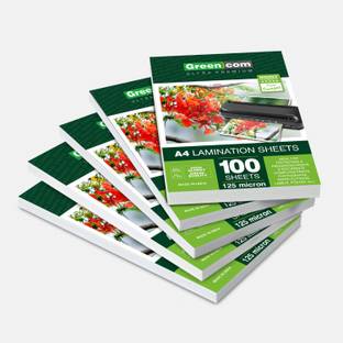 greencom A4 Thermal Lamination Sheets, 500-Pouches A4 Laminating Sheet
