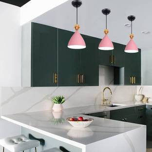 AYOULIGHTS (PACK OF 3)Hanging Bell Shade Light, Pink, Hanging Lights (Pendant Lights) Lamp Shade