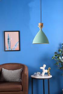 AYOULIGHTS Hanging Bell Shade Light, Aqua Blue, Hanging Lights (Pendant Lights) Lamp Shade