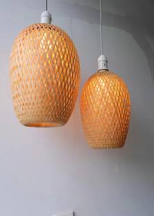 NatureHouse Hanging Lamp Shade Pack of 02 Hanging Lights (Pendant Lights), Ceiling Lights, Chandelier Lamp Shade