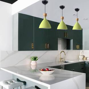 AYOULIGHTS (PACK OF 3)Hanging Bell Shade Light, Moss Green, Hanging Lights (Pendant Lights) Lamp Shade