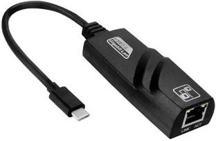 ULTRABYTES USB C to Ethernet Adapter, USB 3.0 Type C to RJ45 Cat5 Ethernet Adapter Wired Ethernet Lan Adapter compatible with Windows, Mac