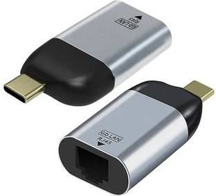 microware USB C to Gigabit 1000MBPS Ethernet Adapter,RJ45 to USB C Ethernet Port Converter Lan Adapter