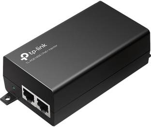 TP-Link TL-POE160S, Gigabit PoE+ Injector, Plug & Play Wired Ethernet Lan Adapter compatible with Windows