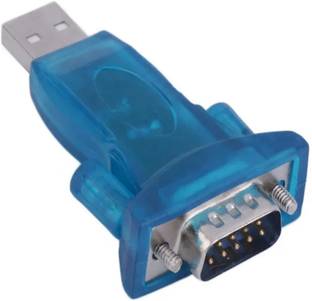 Paruht USB 2.0 A Male to RS-232 DB9 Male Serial 9 Pin Converter Adapter Wired USB Lan Adapter compatible with Windows