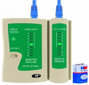 BALRAMA RJ45 and RJ11 LAN network Ethernet internet cable Tester RJ 45 Cat5 RJ 11 / 12 N Wired Ethernet Lan Adapter compatible with Windows