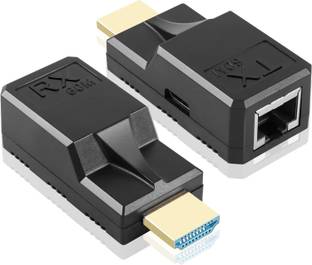 VOOCME HDMI to RJ45 60M Extender 1080P HDMI to RJ45 Cable Extender Lan Adapter
