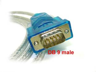 BKC USB to RS232 Serial PDA 9 pin DB9 Cable Converter USB Adapter used to connect Wired Ethernet Lan Adapter compatible with Windows