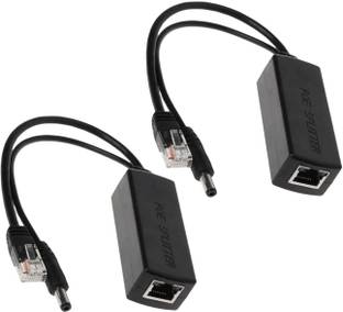 WiredCom (Pack of 2) Power Over Ethernet Splitter 48V to 12V for POE Devices, Switches Lan Adapter