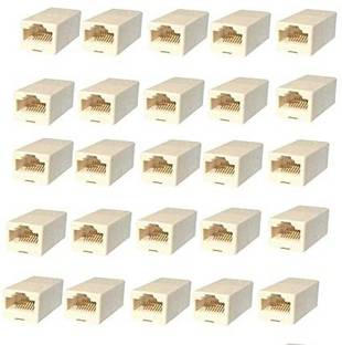 RAREGEAR rj45 Connector Cover Female to Female ethernet Coupler LAN Adapter (Pack of 15) Lan Adapter
