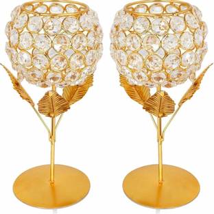 MHTRADERS Gold Gold Plated Table Lantern