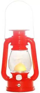 THUNDER SOLOR LALTEN LIGHT LED Red Plastic Table Lantern