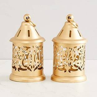 AHC GWD201011 Gold Iron Hanging Lantern