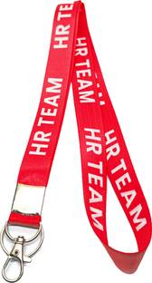 IVYPRINTS RED & WHITE 20mm HR TEAM PRINTED LANYARDS FOR OFFICIAL USE PACK OF 1 Lanyard