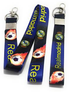 Key Era Real Madrid Football Club Set Of 2 Fabric Keychain And Lanyard