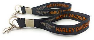 Key Era Harley Davidson Bike Fabric 2 pc Keychain Lanyard