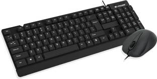 LAPCARE E9 Wired Combo-Wired Keyboard and Mouse Set-USB, Ergonomic Design Combo Set