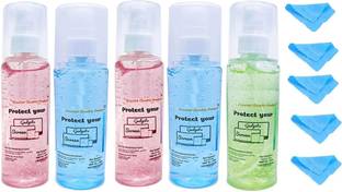 Red Champion Liquid Solution with Cloth to Clean MobileLaptop Screen cleaner Pack of 5 Combo Set