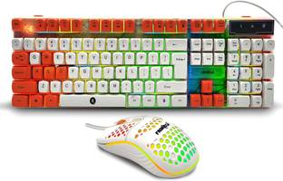 Frontech Nova Knight Wired Gaming Keyboard and Optical Mouse| LED RGB Backlight KB-0043 Combo Set