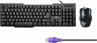 PRODOT PS2 Keyboard & Mouse Combo Set Compatible with Multi Devices Combo Set
