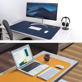 Black mirror Desk Mat 70*30cm Leather Laptop Keyboard Mouse pad Comfortable Waterproof Combo Set