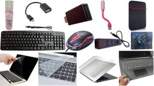 ANJO Combo (13 in 1) of Keyboard-Mouse With Laptop accessories 15.6 inch. Combo Set
