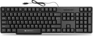 ZEBRONICS Zeb-K20, USB keyboard,Retractable Stand Wired USB Standard Desktop Keyboard Compatible with Desktop