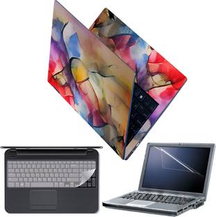 FineArts Full Body Laptop Skin with Screen Guard and Key Guard - Fused Art Combo Set