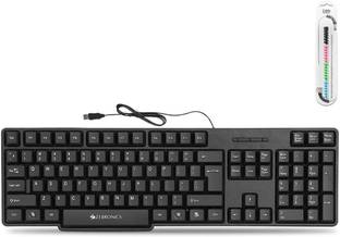 ZEBRONICS K20 Keyboard, and Cable Protector .(Set of 2). Combo Set