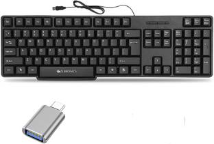 Mophonics Wired K20 Keyboard, C-OTG .(Set of 2). Combo Set