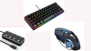 RSG 3HCR - KEYBOARD,RGB MOUSE,USB HUB 3.0, USB TYPE C OTG Combo Set