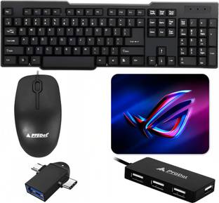 Henture Prodot Keyboard, Mouse and usb Hub , mouse pad and otg cable Combo Set Combo Set