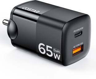 Costar 2 in 1 GaN Dual Port QC/PD for Laptop MacBook 65 W Adapter