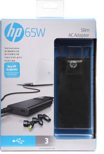 HP 3 in 1 Slim AC Adapter 5SA18AA#ACJ (4.5mm, 7.4mm, 5.5mm) 65 W Adapter