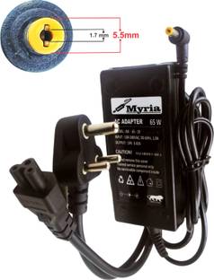 Myria Acre laptop charger, acer aspire one , Acer aspire , travelmate, Extensa yellow tip 65 W Adapter