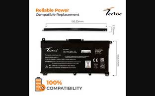 Techie Laptop Battery for HP HT03XL – 3400mAh 3-Cell for Pavilion 17-BY0152UR 3 Cell Laptop Battery
