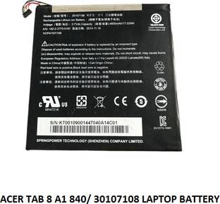 SOLUTIONS-365 COMPATIBLE 30107108 LAPTOP BATTERY FOR ACER TAB 8 A1840, ICONIC TAB 8 A1-840 SERIES 3 Cell Laptop Battery