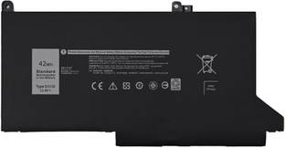 SOLUTIONS-365 COMPATIBLE DJ1J0 / LATITUDE 7280 7290 7480 BATTERY FOR Latitude 7480 (6GLXLH2), Latitude 12 (7280-K8X0T), Latitude 12 (7280-KHY0C), Latitude 7490, 451-BBZL, Latitude 12 7480 42 WH 3 Cell Laptop Battery