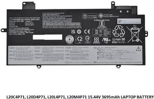 SOLUTIONS-365 COMPATIBLE L20L4P71, L20M4P71 15.44V 3695mAh LAPTOP BATTERY FOR LENOVO THINKPAD X1 CARBON GEN 9, LENOVO THINKPAD X1 CARBON 2021 SERIES 4 Cell Laptop Battery